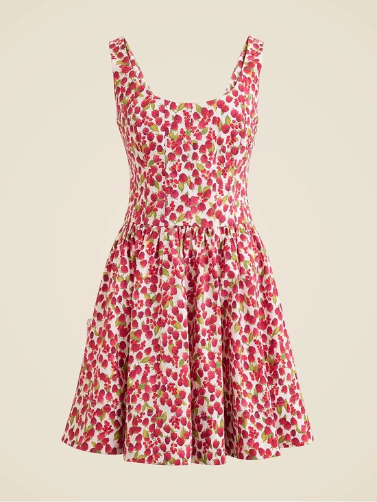 J. Crew Dresses & Skirts - NWT J.Crew Fit-and-flare mini dress in raspberry print